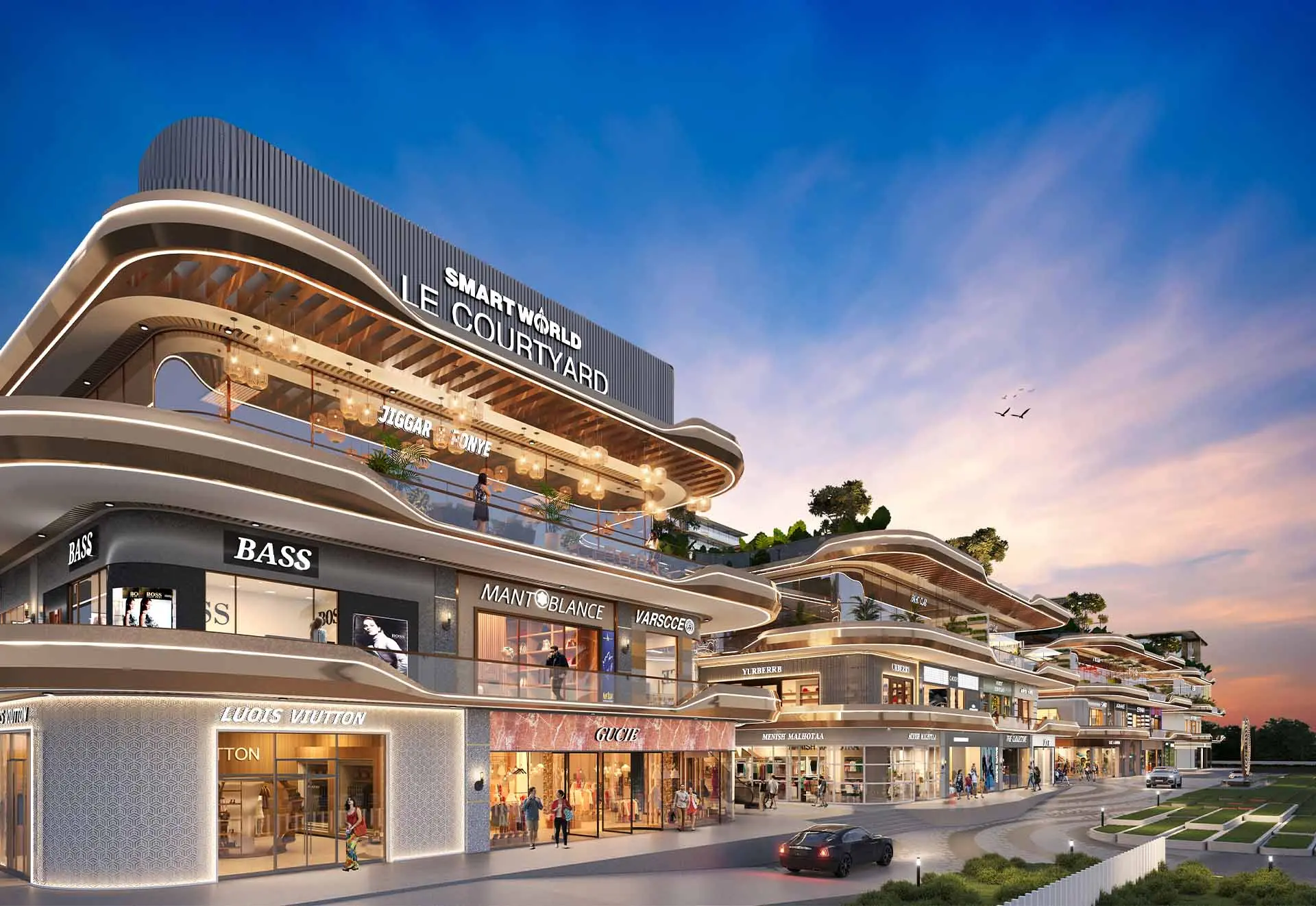 Smartworld Le Courtyard Sector 98 Noida Retail Shops & High Street Commercial